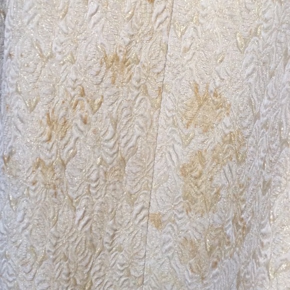 Brocade evening coat 1970s Bonwit Teller size 14-16 some spots - Picture 4 of 8